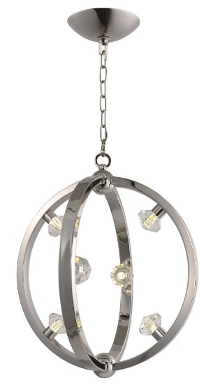 Picture of Equinox LED Pendant PN Beveled Crystal Crystal G9 LED 18"x18"x21" (OA HT 23.5"-102.25") (CAN 4.75"x4.75"x1.1")36" Chain