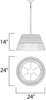 Foto para Olde World 1-Light Pendant Hemp Rope MB Incandescent Incandescent (OA HT 41.5"-77.5") (CAN 5.25"x5.25"x1")36" Chain