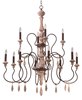 Picture of Olde World 12-Light Chandelier SW CA Incandescent E12 Incandescent 72" Chain