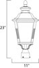 Picture of Knoxville LED Outdoor Pole/Post Lantern BZ Frosted Seedy