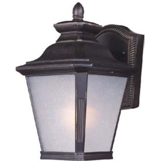 Foto para Knoxville LED Outdoor Wall Lantern BZ Frosted Seedy 7"x11"