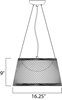 Picture of Bahama 1-Light Pendant CH Hemp String PCB LED 16.25"x9" (OA HT 132")