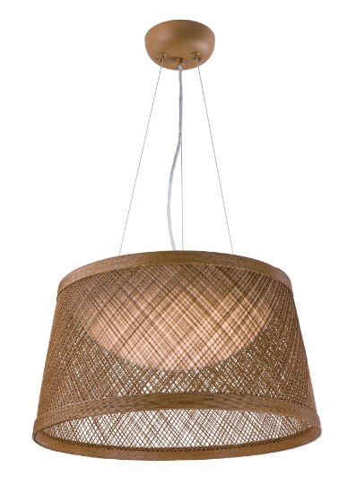 Picture of Bahama 1-Light Pendant NA Hemp String PCB LED 16.25"x9" (OA HT 132")