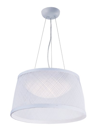 Foto para Bahama 1-Light Pendant WT Hemp String PCB LED 16.25"x9" (OA HT 132")