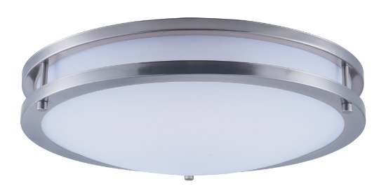 Foto para Linear LED Flush Mount SN White Opal Acrylic 16"x16"x4"