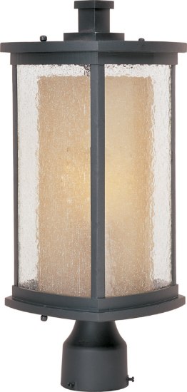 Picture of Bungalow LED 1-Light Outdoor Pole/Post Lantern BZ Seedy/Wilshire GU24 LED