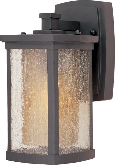 Picture of Bungalow LED 1-Light Wall Lantern Wet BZ Seedy/Wilshire GU24 LED 5.25"x11"