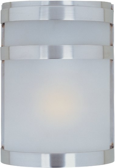 Picture of Arc LED 1-Light Outdoor Wall Lantern SST Frosted GU24 LED