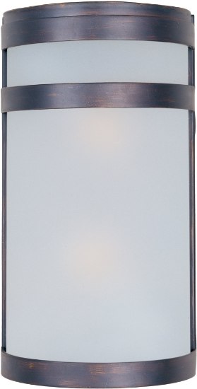 Picture of Arc LED 2-Light Outdoor Wall Lantern OI Frosted GU24 LED