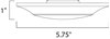 Picture of Diverse LED Mini Flush Mount 2700K Wet WT White Acrylic PCB LED 5.75"x5.75"x1"