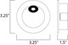 Foto para Path LED Step Light Wet AL PCB LED 3.25"x3.25"