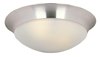 Foto para Essentials - 5850-Flush Mount SN 3-lights Frosted Glass MB Incandescent Incandescent