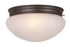 Foto para Essentials - 588x-Flush Mount OI 2-lights Frosted Glass MB Incandescent Incandescent