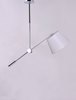 Picture of Hotel LED 1-Light Pendant PC Wafer Linen MB LED 37"x11.75"x33" (OA HT 33"-50")