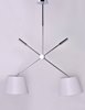 Foto para Hotel LED 2-Light Pendant PC Wafer Linen MB LED (OA HT 33"-50")