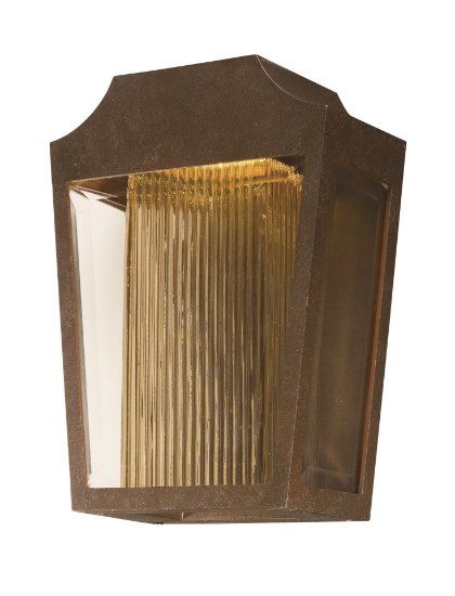 Picture of Villa LED Outdoor Wall Lantern AE Clear / Topaz Ribbed PCB LED 10.5"x14.25"