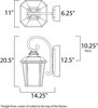 Picture of Radcliffe EE 1-Light Large Outdoor Wall BO Seedy/Frosted GU24 Fluorescent Fluorescent