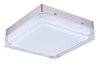 Foto para Illuminaire LED Flush Mount SN Clear/White Clear/White Glass PCB LED 9.25"x9.25"x2.5"