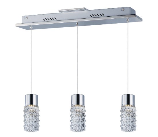 Picture of Polka 3-Light LED Pendant PC Clear COB LED (OA HT 8"-128")