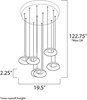 Picture of 6.83W Quantum LED Pendant BK Acrylic PCB LED (OA HT 4"-122.75")