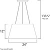 Foto para 40W Quantum LED Pendant BK Acrylic PCB LED (OA HT 13.5"-133.5")