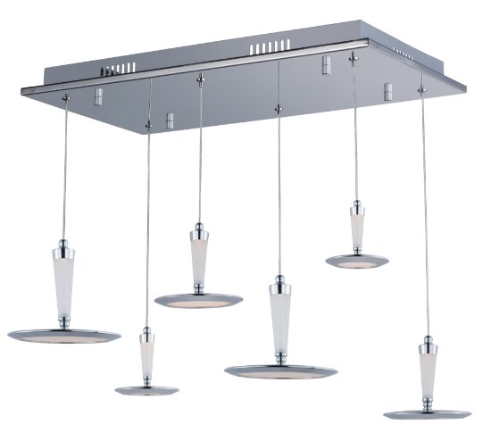 Foto para Hilite 6-Light LED Pendant PC White (OA HT 8.5"-128")