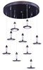 Picture of 7.2W Hilite 9-Light LED Pendant BZ White (OA HT 125.75")