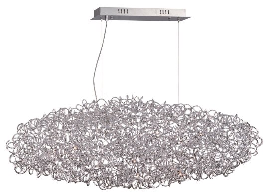 Foto para 20W Dazed 12-Light Pendant PC G4 Xenon 46"x19.5"x13.5" (OA HT 24.5"-133.75") (CAN 18.9"x5.9"x1.97")