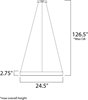 Picture of 64.8W Metallika LED Pendant AL Acrylic PCB LED (OA HT 6.5"-126.5") (CAN 8.75"x8.75"x1.75")