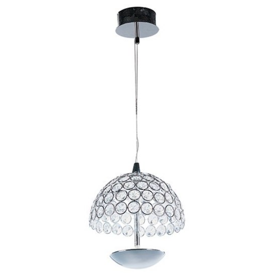 Foto para 4W Parasol 1-Light LED Pendant PC Crystal (OA HT 8"-128") (CAN 4.72"x4.72"x1.57")