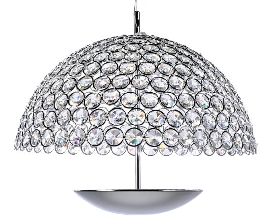 Picture of 15W Parasol 1-Light LED Pendant PC Crystal (OA HT 16"-136") (CAN 5.1"x5.1"x1.4")