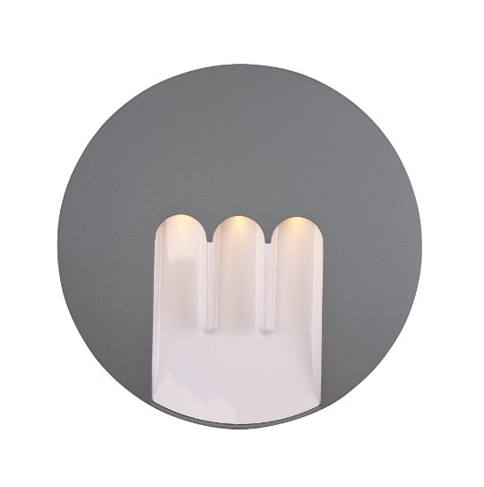 Foto para 0.3W Alumilux DC LED Wall Sconce Wet PL 9.25"x9.5"