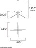 Picture of 5.75W Alumilux LED Pendant SA PCB LED (OA HT 22.75"-135.25") (CAN 5"x5"x2.25")