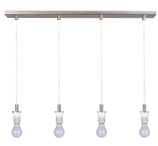 Picture of 100W Carte 4-light Pendant Frame SN MB Incandescent (OA HT 24"-60")