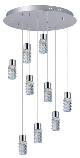 Foto para 3W Polka 9-Light LED Pendant PC Clear COB LED (OA HT 8"-128")