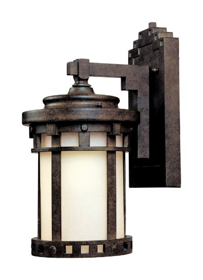 Foto para Santa Barbara LED 1-Light Outdoor Wall Lantern SE Mocha 9"x16"