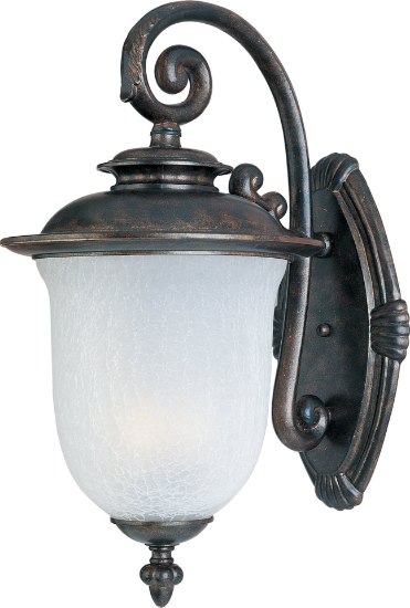 Foto para Cambria LED 1-Light Outdoor Wall Lantern CH Frost Crackle 10"x17.5"