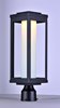 Picture of Salon LED 1-Light Outdoor Post BK Satin White Opal Glass PCB LED