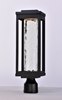 Picture of Salon LED 1-Light Outdoor Post BK Water Glass Water Glass PCB LED