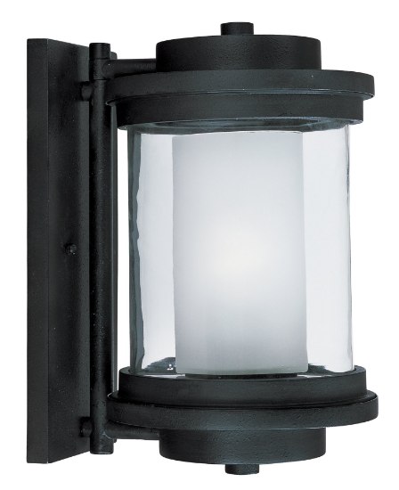 Foto para Lighthouse EE 1-Light Outdoor Wall AR Clear/Frosted GU24 Fluorescent Fluorescent 8"x13"