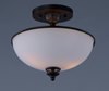 Picture of Novus 2-Light Semi-Flush Mount OI Satin White Opal Glass MB Incandescent Incandescent