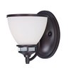 Foto para Novus 1-Light Wall Sconce OI Satin White Opal Glass MB Incandescent Incandescent