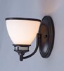 Picture of Novus 1-Light Wall Sconce OI Satin White Opal Glass MB Incandescent Incandescent