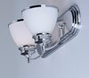 Picture of Novus 2-Light Bath Vanity PC Satin White Opal Glass MB Incandescent Incandescent