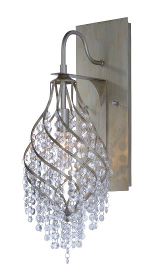 Picture of Twirl 1-Light Wall Sconce GS Beveled Crystal Crystal CA Incandescent Incandescent