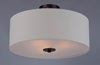 Picture of Bongo 3-Light Semi-Flush Mount OI Linen Fabric MB Incandescent Incandescent