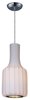 Foto para Cocoon 1-Light Pendant PC Imitation Silk MB Incandescent Incandescent 8"x8"x16" (OA HT 135.75")