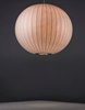 Foto para Cocoon 1-Light Pendant PC Imitation Silk MB Incandescent Incandescent 18"x18"x16" (OA HT 138") (CAN 5"x5"x1.25")