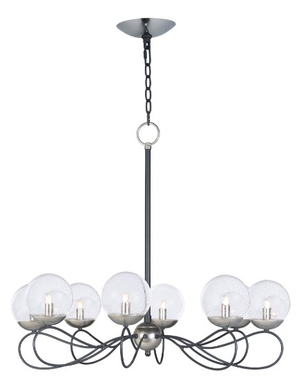 Foto para Reverb 8-Light Pendant w/LED Bulbs TXBPN Bubble Glass Bubble Glass G9 LED (OA HT 26"-66.75") (CAN 5"x5"x1")36" Chain