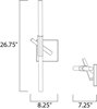 Foto para 3W Light Saber LED Wall Mount GM Clear Acrylic Acrylic PCB LED